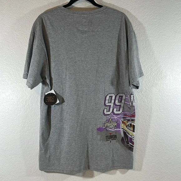 TREE HUGGER NATION Car Racing Graphic Tee Size Large NEW - Picture 4 of 6